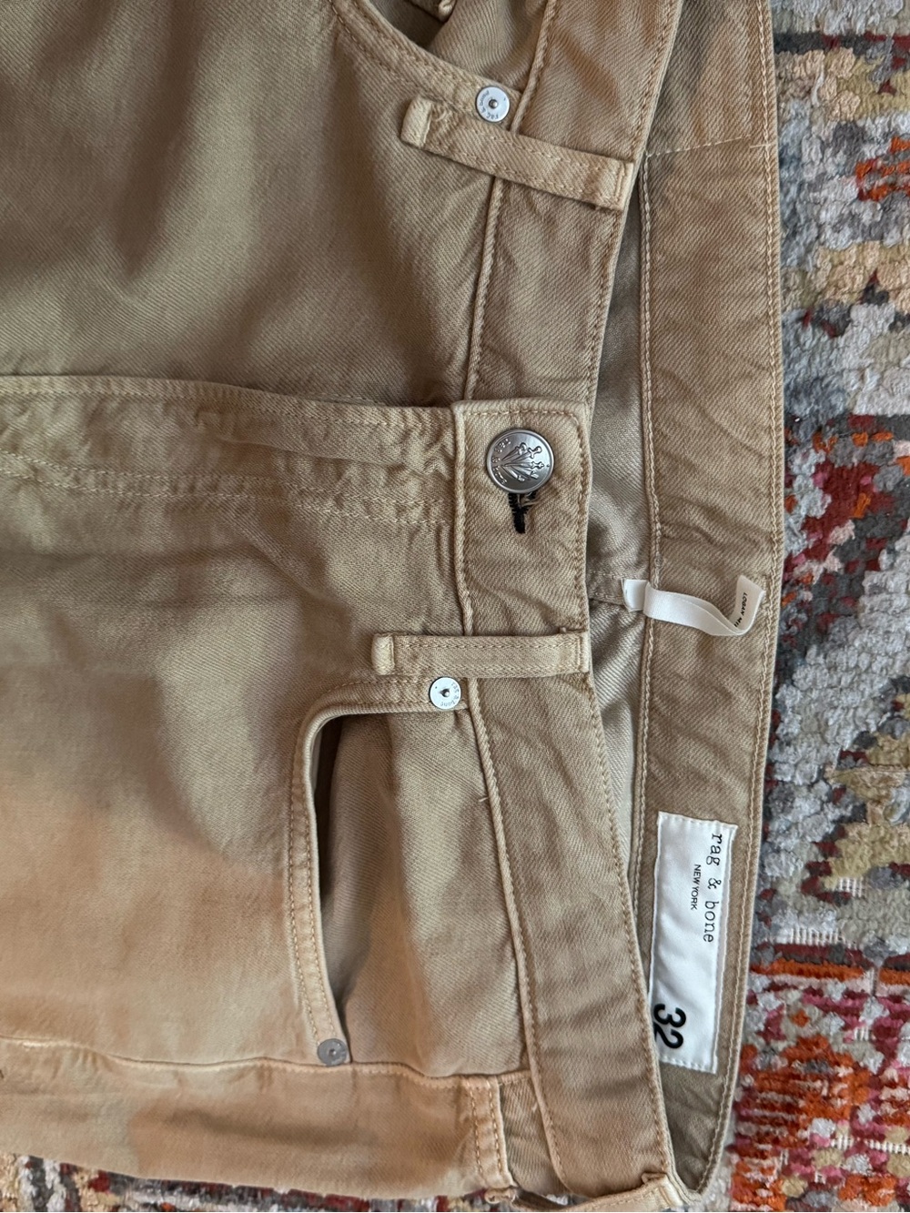 Rag and Bone Logan Featherweight Tan Jeans